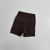 High-Waist Yoga & Cycling Shorts with Pocket - No Line, Peach Lift Design for Women