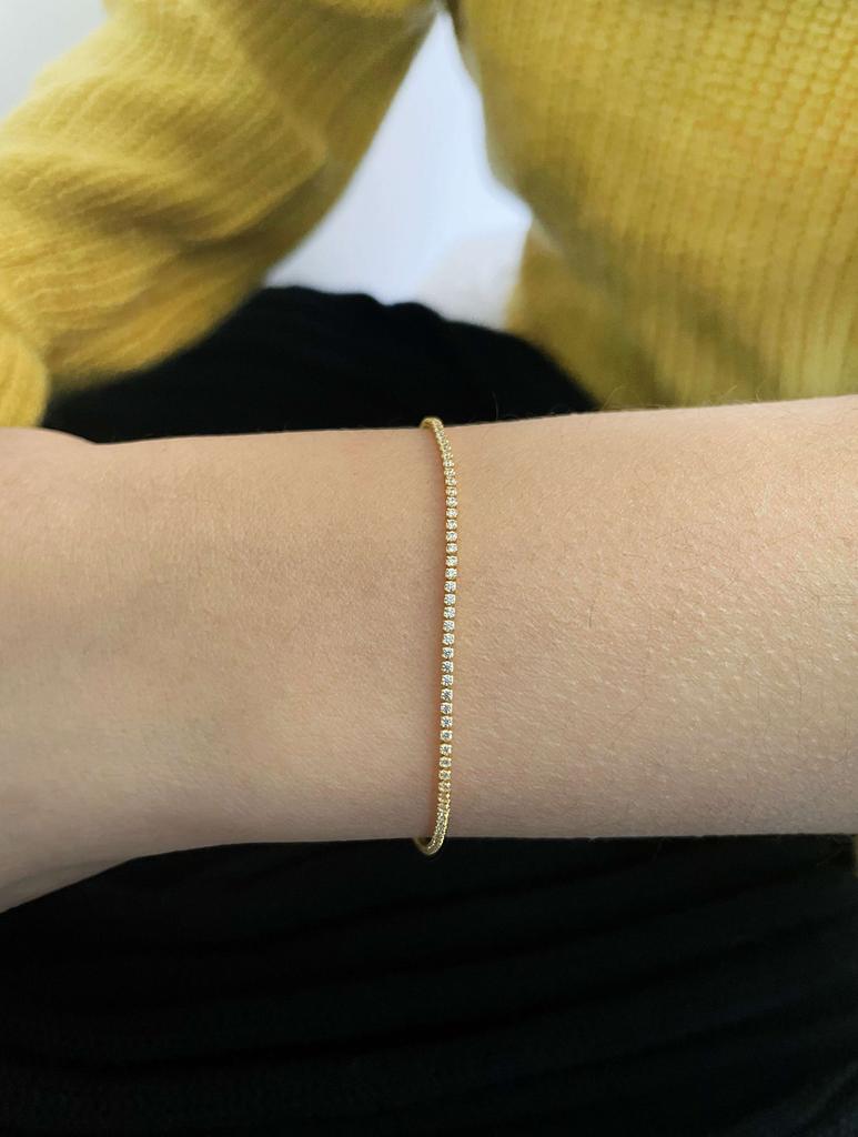 Peri'sBox 1mm Cubic Zirconia Chain Necklace Dainty Super Thin Tennis Choker Necklaces Jewelry for Women Donna Collane Hot
