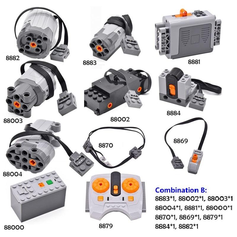 Technické bloky Servo PF Motor vlaku Výkon Funkce MOC High-Tech díly Cihly Příslušenství Technik Servo RC motor