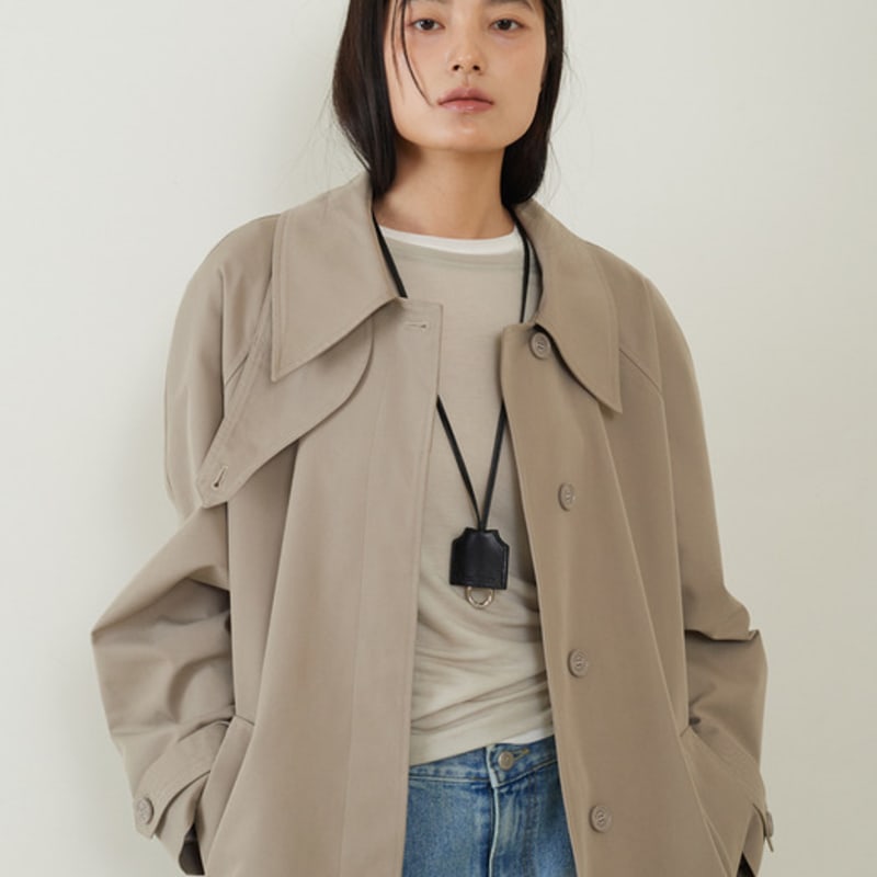 fromwhere Key Ring Necklace Black