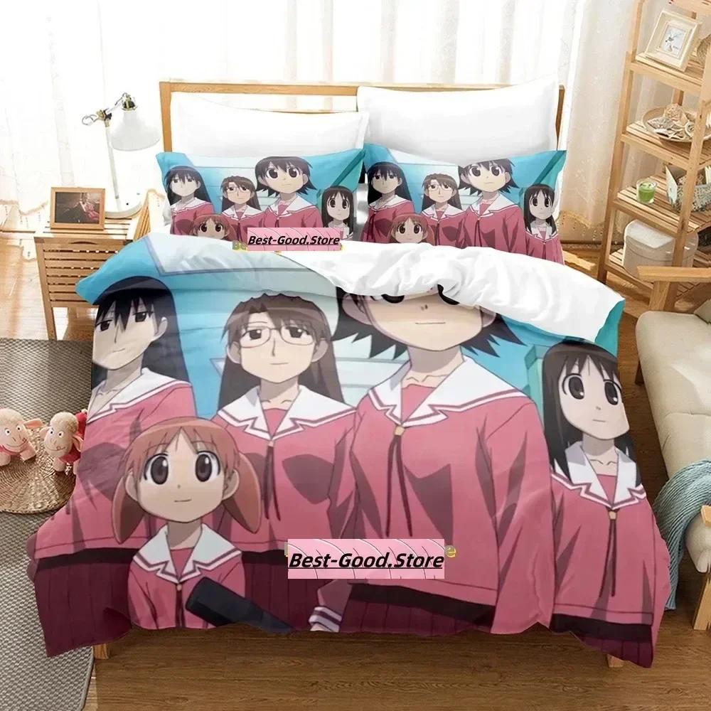 Azumanga Daioh Bedding Set Single Twin Printed Bed Set With Pillowcase Bed Duvet Cover Soft Single Double Queen Super King Size