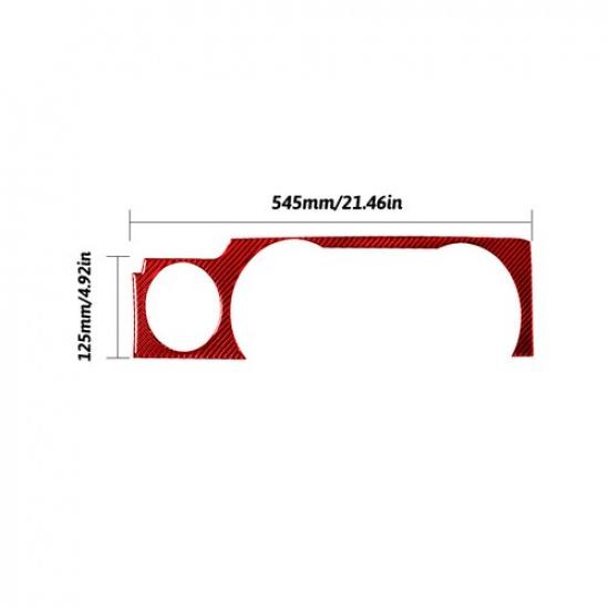 Red Carbon Fiber Interior Speedometer Surround Cover Trim For Ford Mustang 05-09