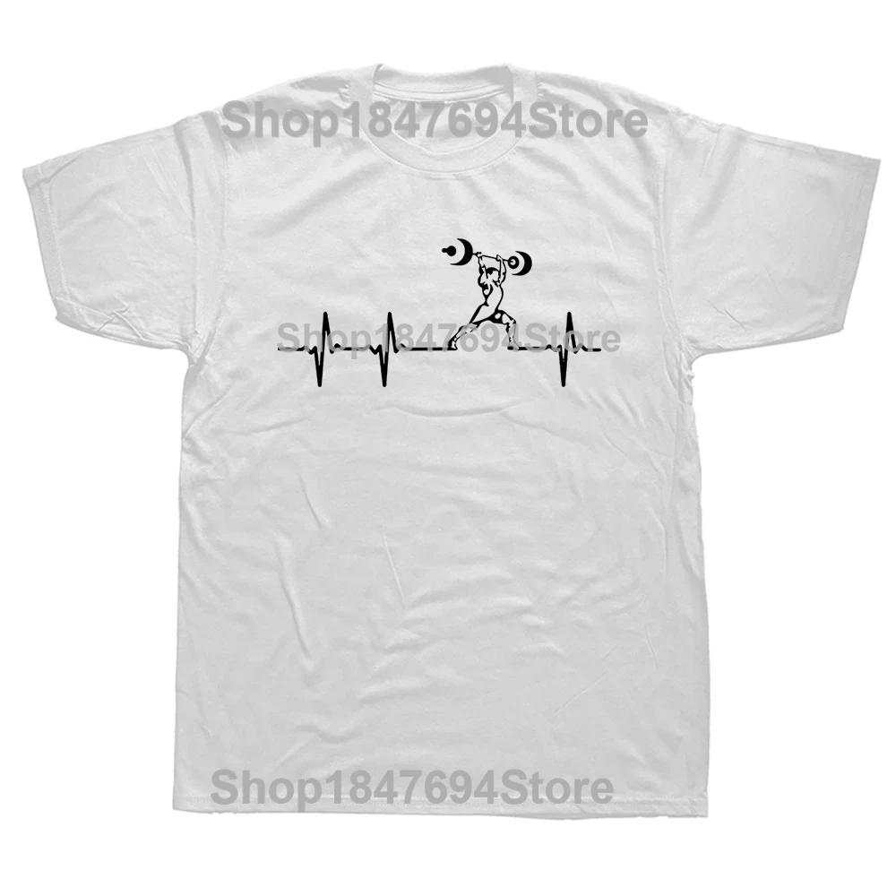 Heratbeat Of Weightlifter T Shirt Birthday Gift For Men Dad Father Husband Gymer Fitness Bodybuilding Weightlifting TShirt Top S