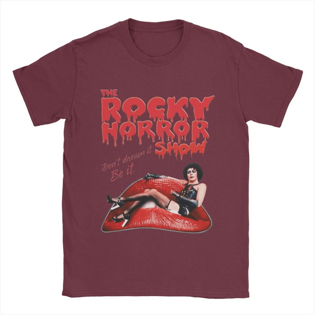 Vintage The Rockys Horror Picture Show T-Shirts Men Crewneck 100% Cotton T Shirts Short Sleeve Tees 4XL 5XL Clothes