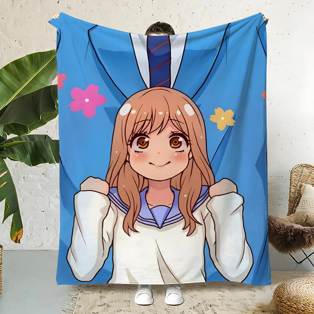 Anime O-OreMonogatari Throw  Flannel Throw Blanket,Bed Home Office Nap Blanket Travel,Camping,Picnic Blanket Soft Decor 75x90cm