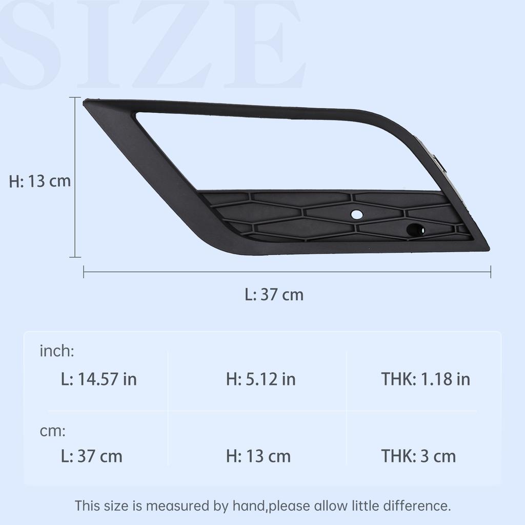For Seat Leon 2013 2014 2015 2016 Front Bumper Fog Lamp Cover Frame Grille Light Trim with Hole No Hole 5F0853665A/5F0853666A