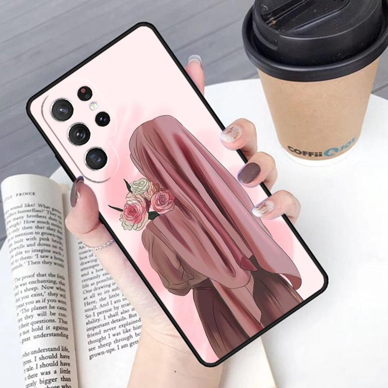 Hijab Face Muslim Islamic phone case Cover For Samsung Galaxy S24 S25 Ultra S21 S22 Ultra S10E Note 10 Plus Note 20 FE S23