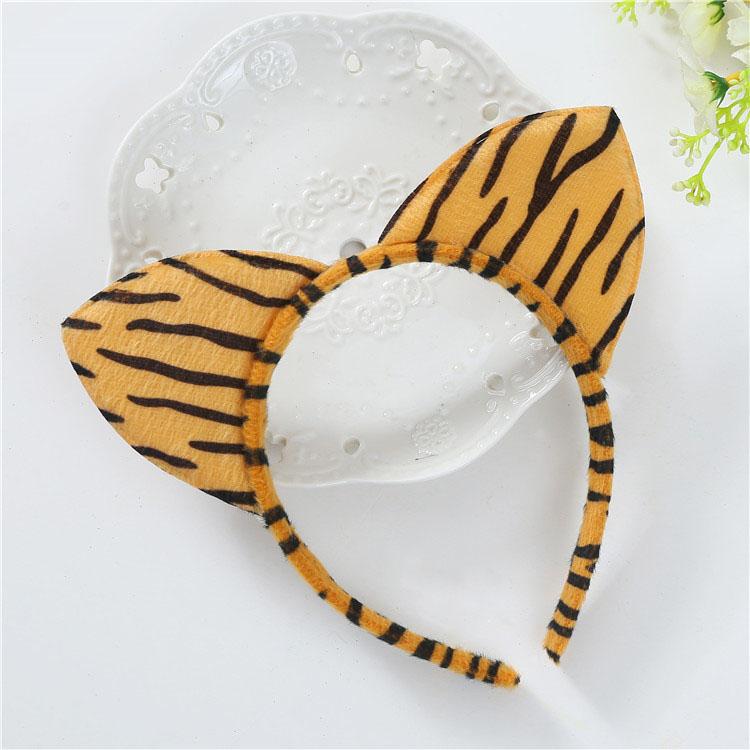 Animal Plush Ears Headband Cute Cartoon Hair Head Hoops Hairband For Women Girls Makeup Washing Hair Accessories
