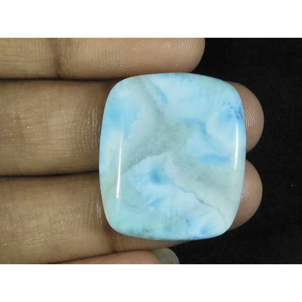 22X25X6MM Larimar Albastru Natural Formă Octogonală Cabochon Piatră Prețioasă Liberă 33Cts. LR-86