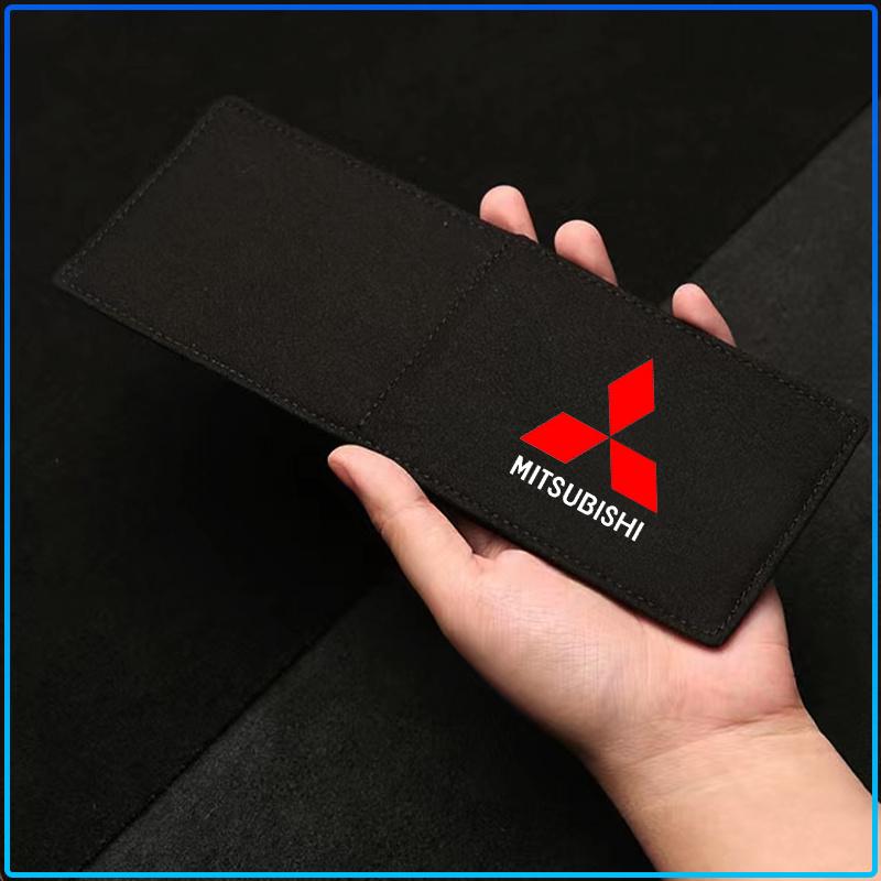 PU Leather Credit Card Case Car Driving Documents Protective Case For Mitsubishi Lancer Lancer ASX Outlander 2 3 Pajero Mirage exzos Pajero 4