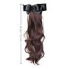 Synthetic Bow Ponytail Claw Clip Hair Extensions Natural Curly Ponytail Ladies Party Daily Wear Black Brown Blonde Hair Clip