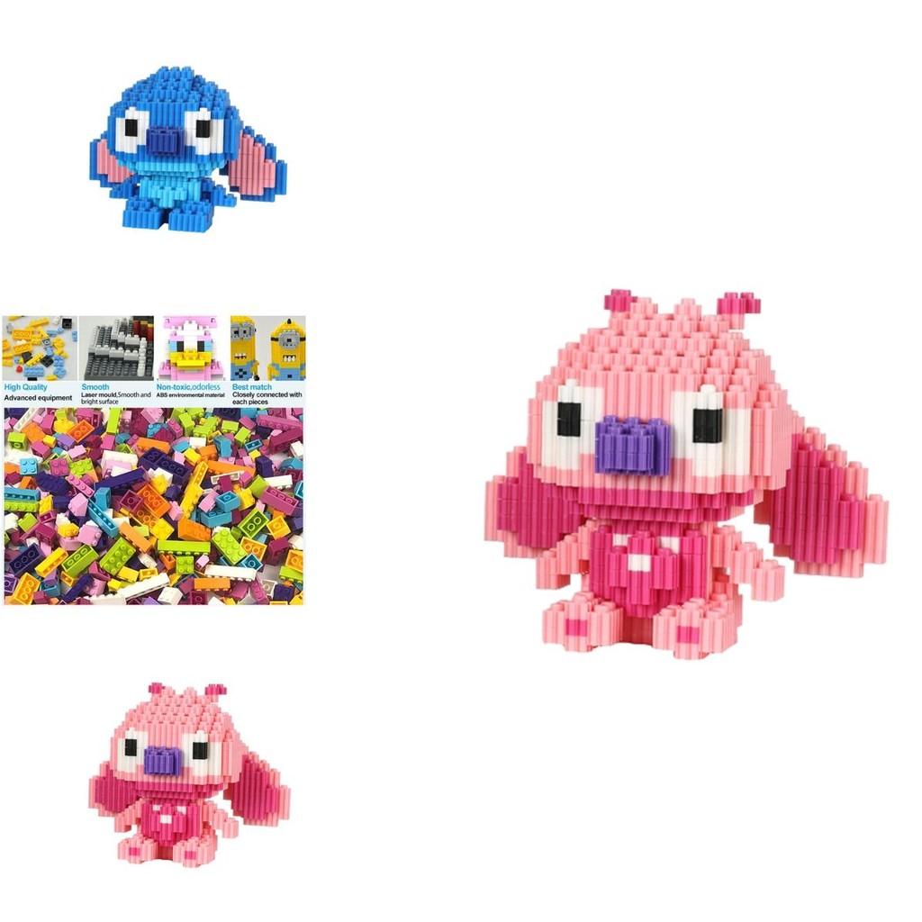 Disney-lilo Stitch Bouwsteen Speelgoed Mini Figuur Collectie Ornament Kindercadeau Verjaardag