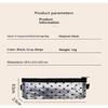 3Pcs Heart Print Mesh Makeup Brush Organizer Set Transparent Nylon Pouches For Brushes, Cosmetics & Small Items