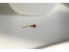 Gold-Plated Sterling Silver Zircon Stud Earrings – Fashionable & Versatile Women's Jewelry.