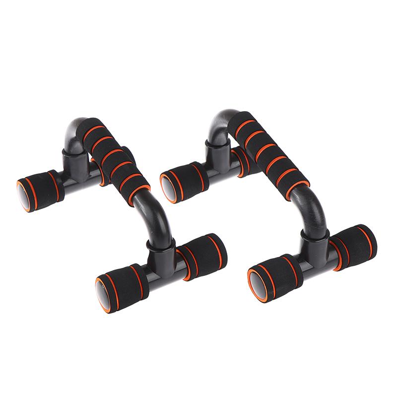 New 1Pair Non-slip Push-up Support H-shaped Strong Pushup Bars Calisthenics Parallel Bars Muscle Training Push Up Stand оранжевый