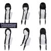 Long Black Cosplay Wig With Straight Hair For Women 65-70cm Length