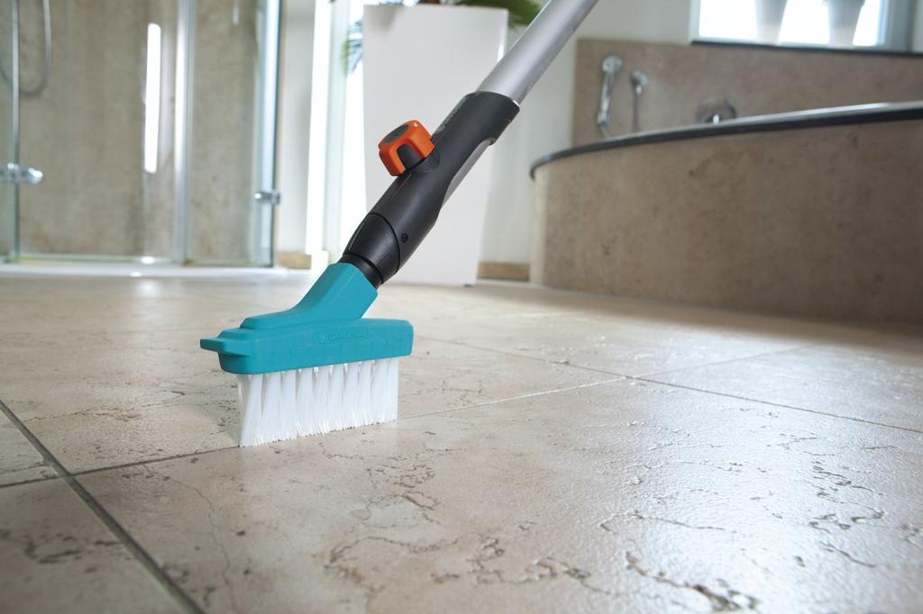 GARDENA Joint Cleaning Brush K, Turquoise/White, 14cm Wide, Combi System, 3606-20, Product Warranty: Up to 25 Years