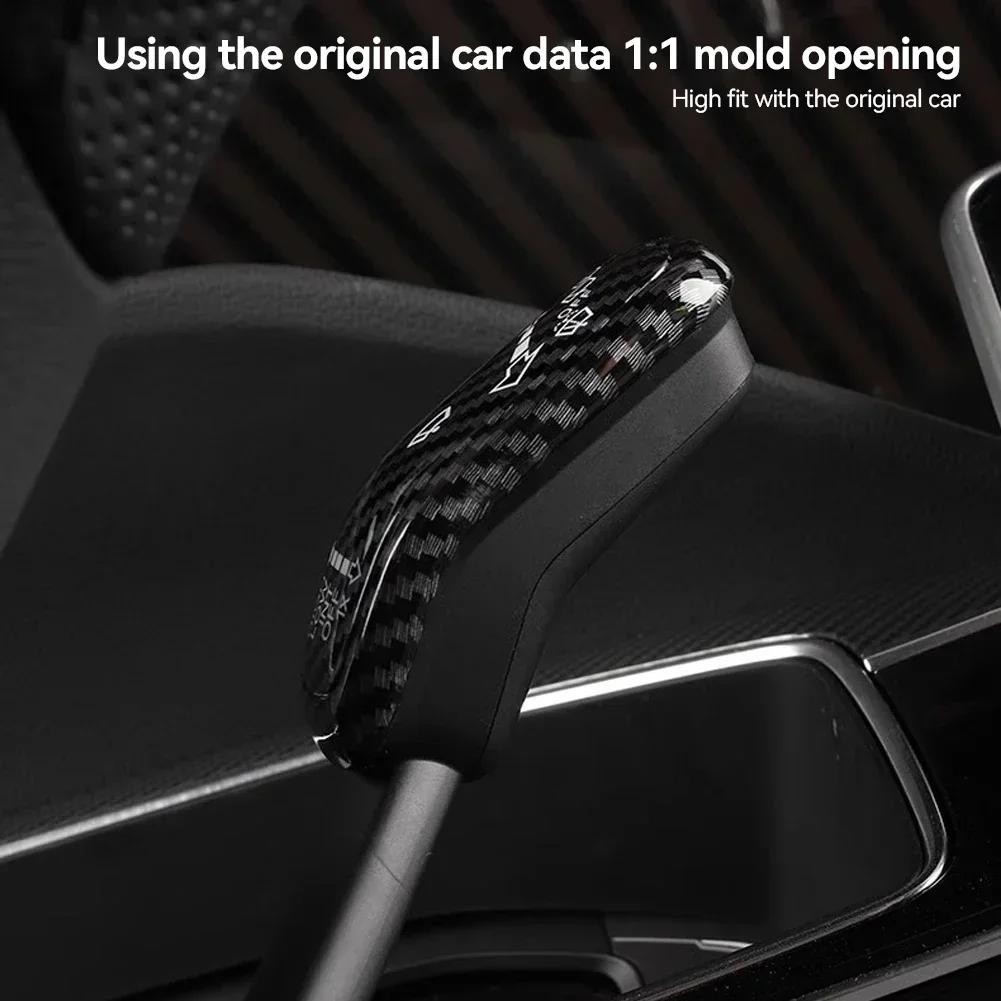 2Pcs Car Styling Steering Wheel Turn Signal Wiper Switch Lever Decoration Cover Trim for VW Polo Golf 7 Golf 8 Jetta Tiguan