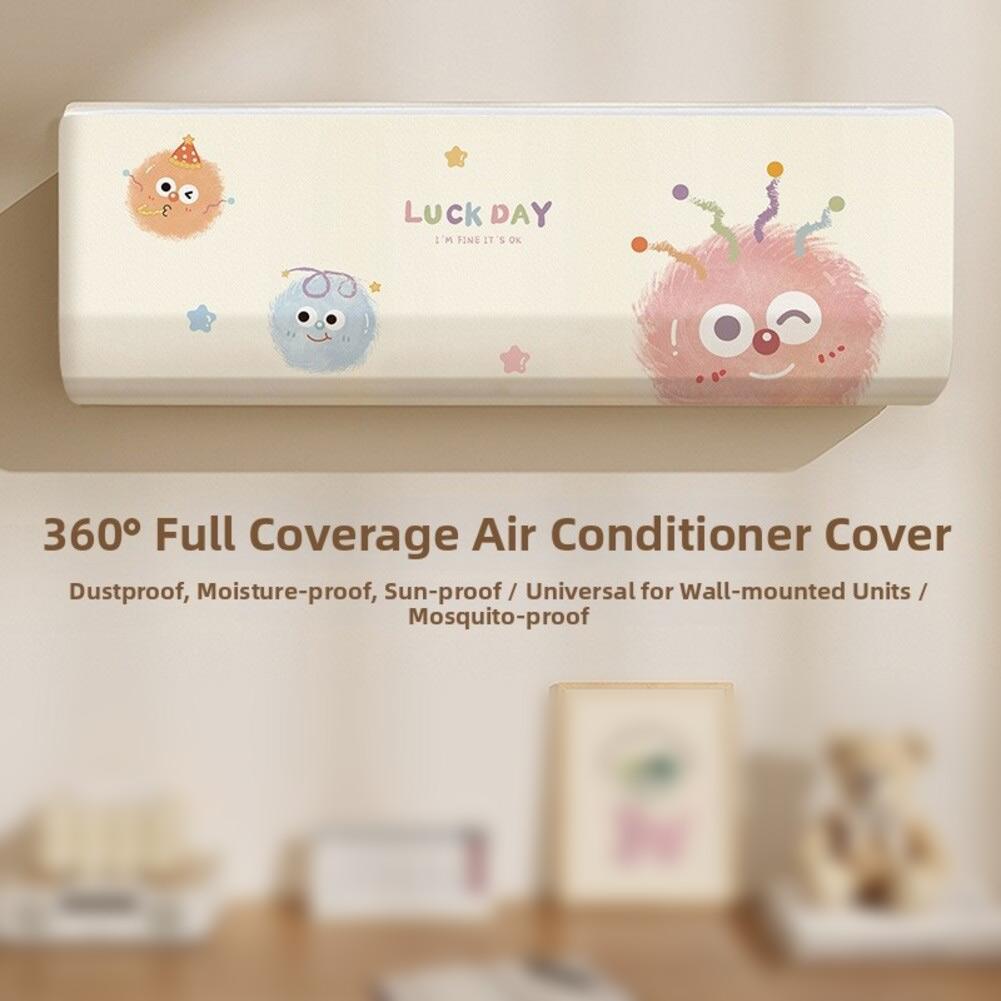 Polyester Air Conditioner Cover for Indoor For Wall Mounted Units Water Resistant Design Supports Long Term Unit Health