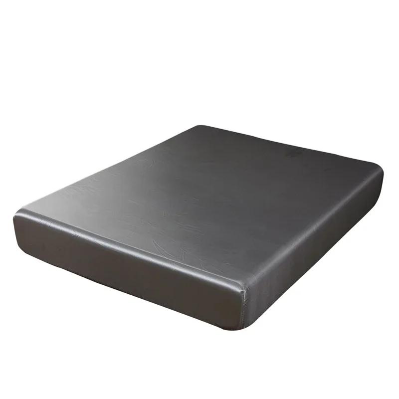 Europäische und Amerikanische Größen Satin Spannbettlaken Glatt Hautfreundlich Elastisches Band Bettlaken King Size Rayon Voll Bettlaken 180x200