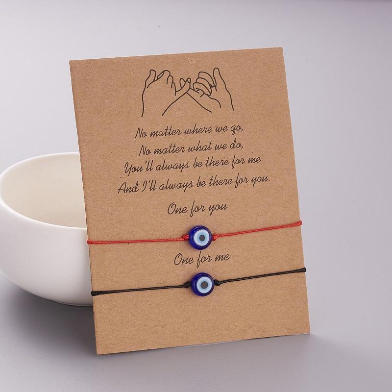 New Handcuff Charm Bracelet For Friendship Couples 2pcs/set Volcanic Stone Bracelets Bead Bangles Women Man Lucky