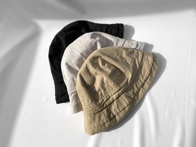 Women's Unisex Banded Bucket Hat Cotton Bucket Hat