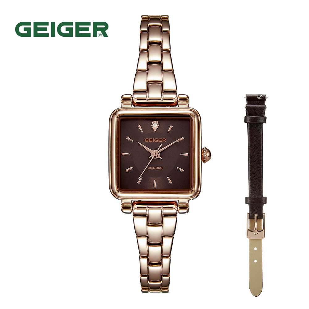 

Geiger GE1245BWRG Женские металлические часы диаметром 22 мм