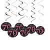 6 pezzi in PVC a spirale buon compleanno ricciolo 18 21 30 40 50 60 70 anni ornamenti appesi decorazioni per feste di compleanno