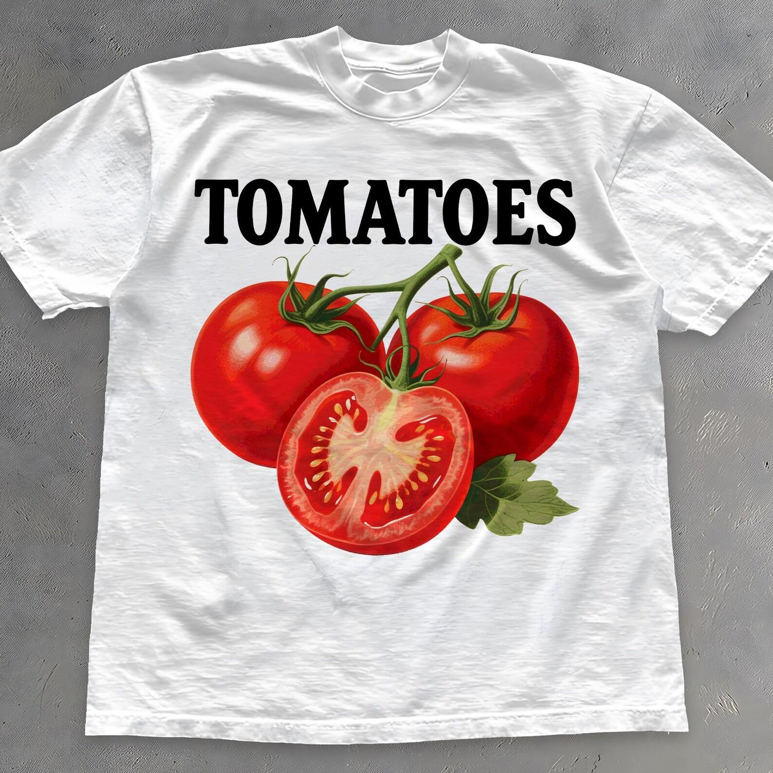 Botanical Tomato Shirt - Gardening Lover Gift M
