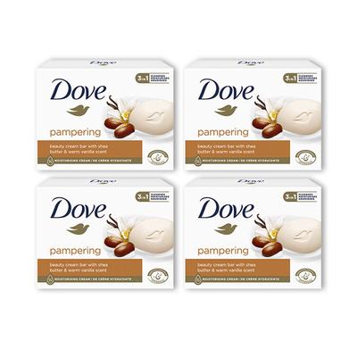 Beauty Bar Moisturizing Face Wash Cosmetic Soap Shea Butter X 4