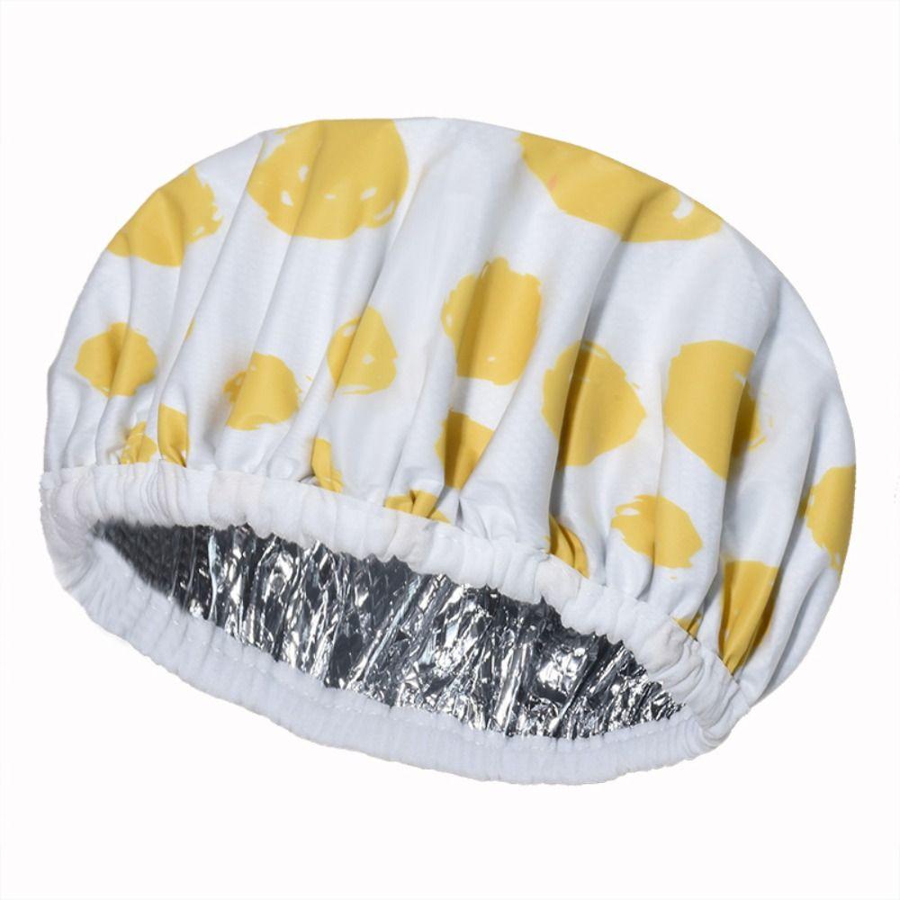 Thickened Self-heating Tin Foil Hat Shower Cap Smooth Hair Oil Baking Cap  Hair Salon