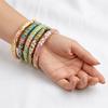 Enamel Flower Bangle Traditional Women's Hand Bracelet Vintage Cloisonne Bangle  Girls