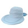 Women's Sun Hat Outdoor Travel Bowknot Empty Top Hat Detachable Beach Sun Hat