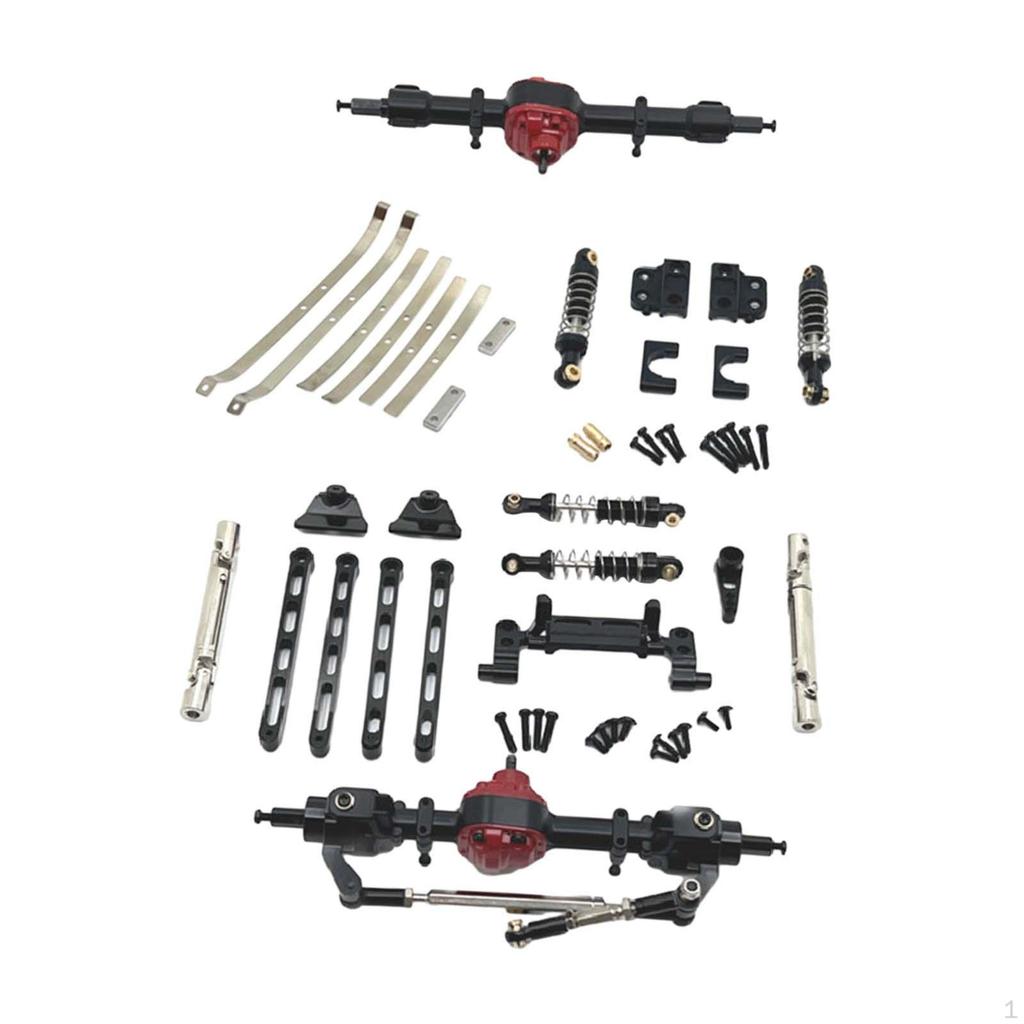 Complete Set of Metal Fasteners for RC Vehicle Chassis 1/12 Model Car with Improved Performance