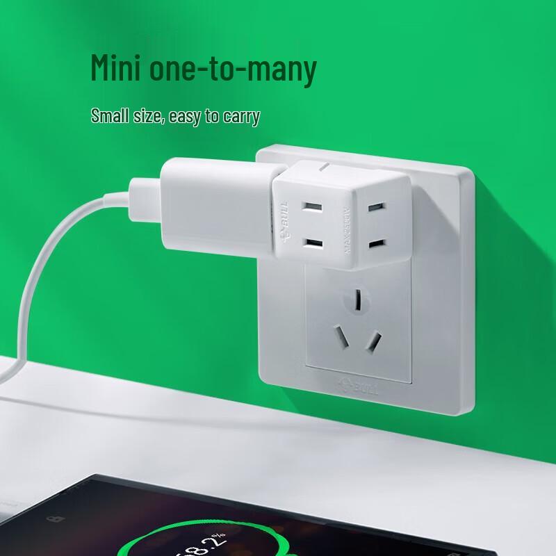 BULL Mini 3-Way Direct Plug-in Power Adapter CN plug (adapter included)