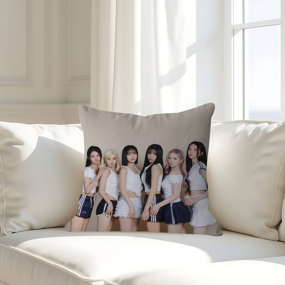 Kpop L-LIGHTSUM Pillow Case Removable Washable Cushion Cover – All-Season Soft Linen