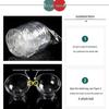 Clear Acrylic Christmas Hanging Decoration: Transparent, Round, Hollow Ball