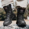 Men's High-Top Outdoor Boots Autumn Winter New Style Climbing Mountain Off-Road Tactical Boots Large Size Comfortable Shoes