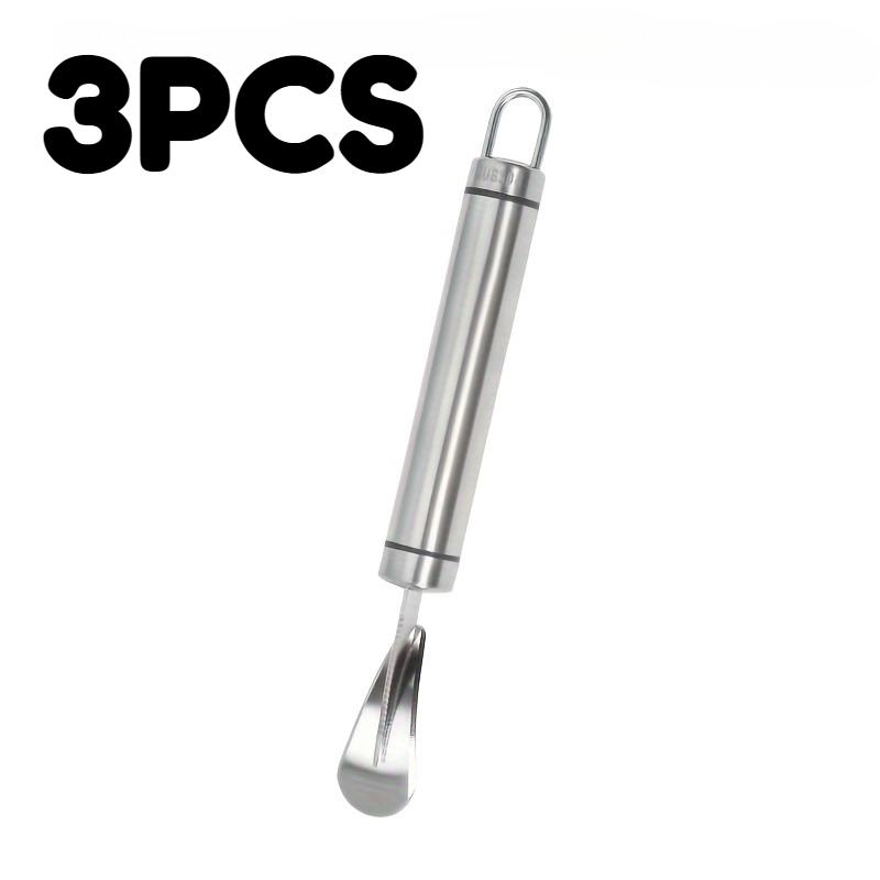 Stainless steel orange peel remover - citrus fruit peeling tool for kitchen use - peel and core remover set of 1/3 pieces 3