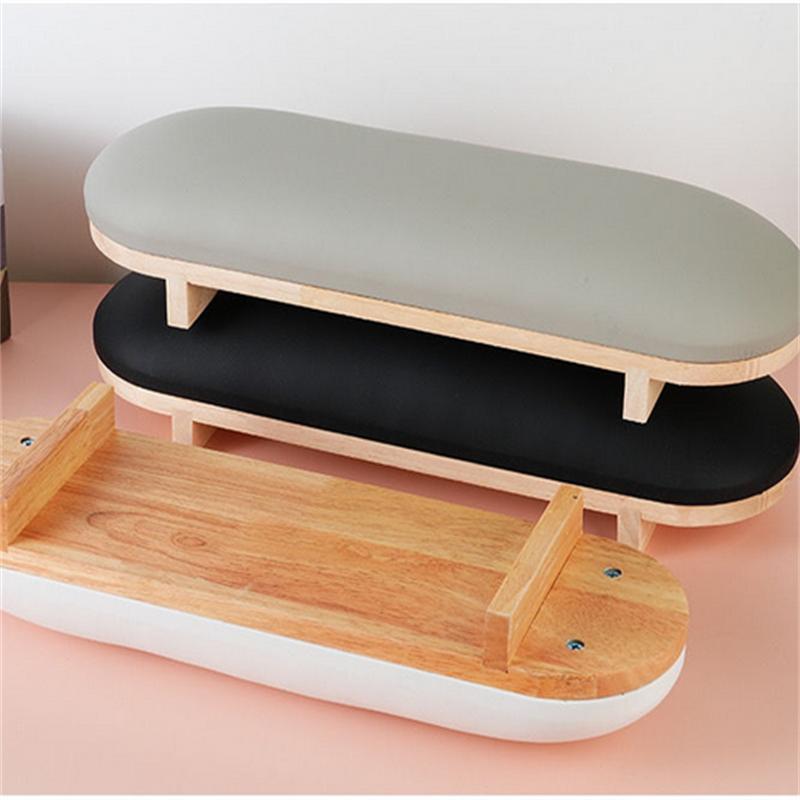 High Quality 1PC White PU Leather Nail Art Stand Hand Rest Pillow Cushion Holder for Manicure Table Nail Salon Accessory