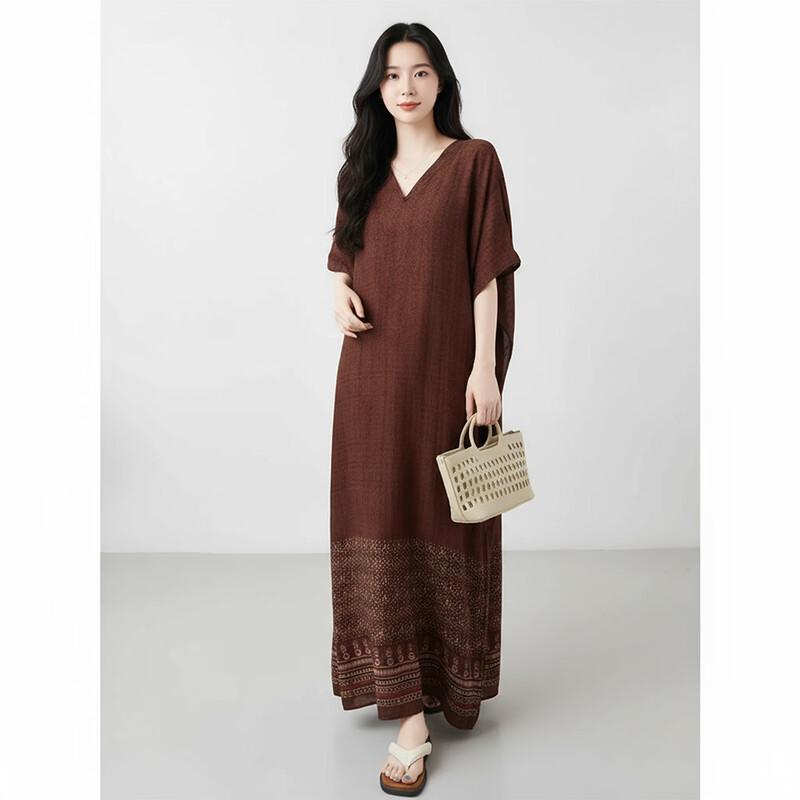 

Aiyilian Women s Retro Print Summer Dress 38