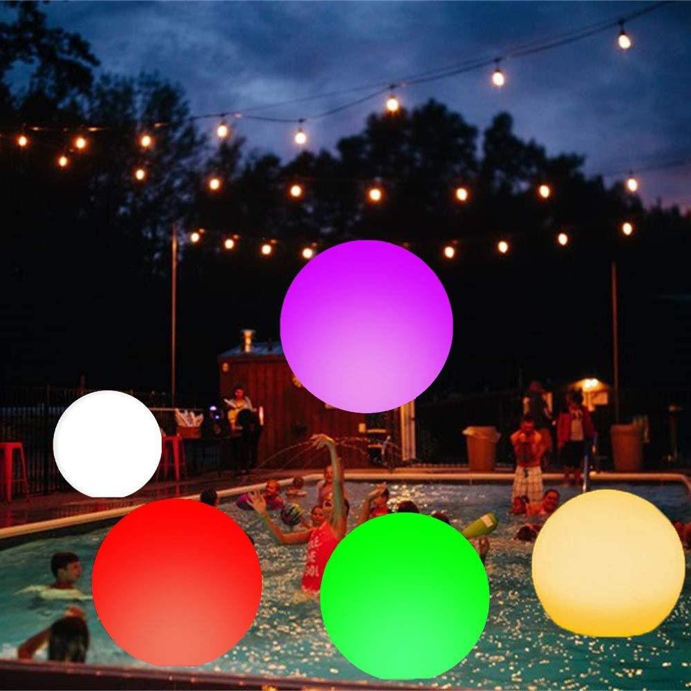 Remote Control LED Light-Up Beach Ball with 16 Color-Changing Lights