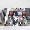 snoopys Blanket Super Soft Warm cartoon dog Throw Blankets for Bed 50x60 Inch Multiple Sizes Bedspreads