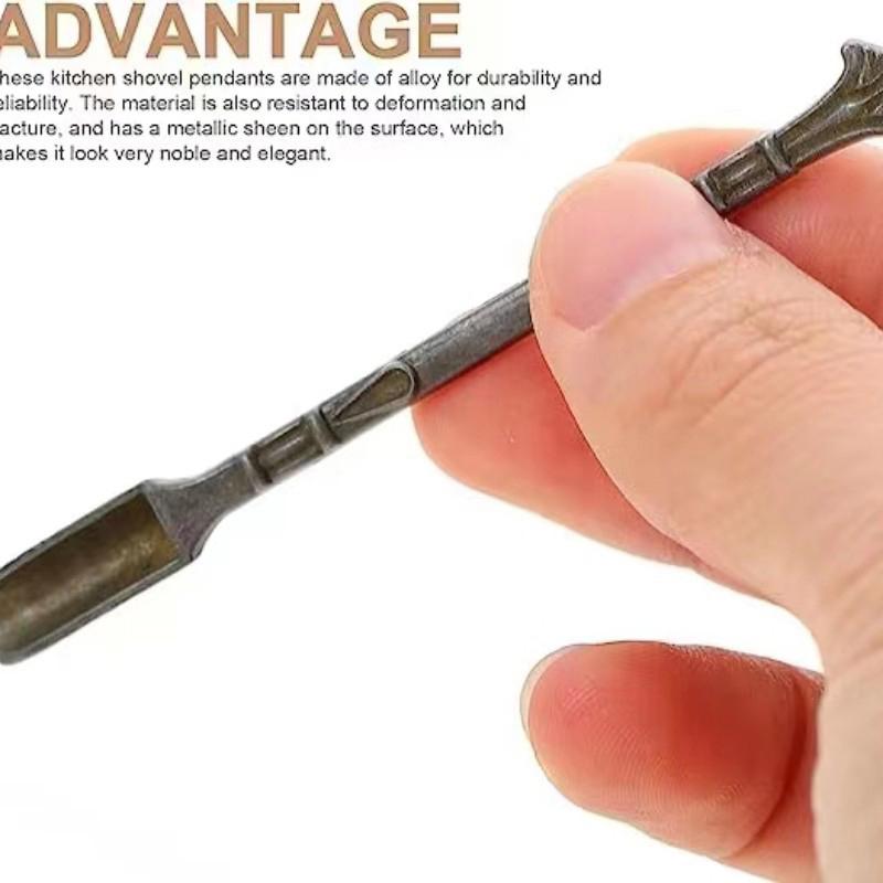 1Pc Metal Mini Shovel Spoon Medicine Spoon Micro Debugging Shovel Dessert Salt Teaspoon Mini Powder Spoon Kitchen Accessories