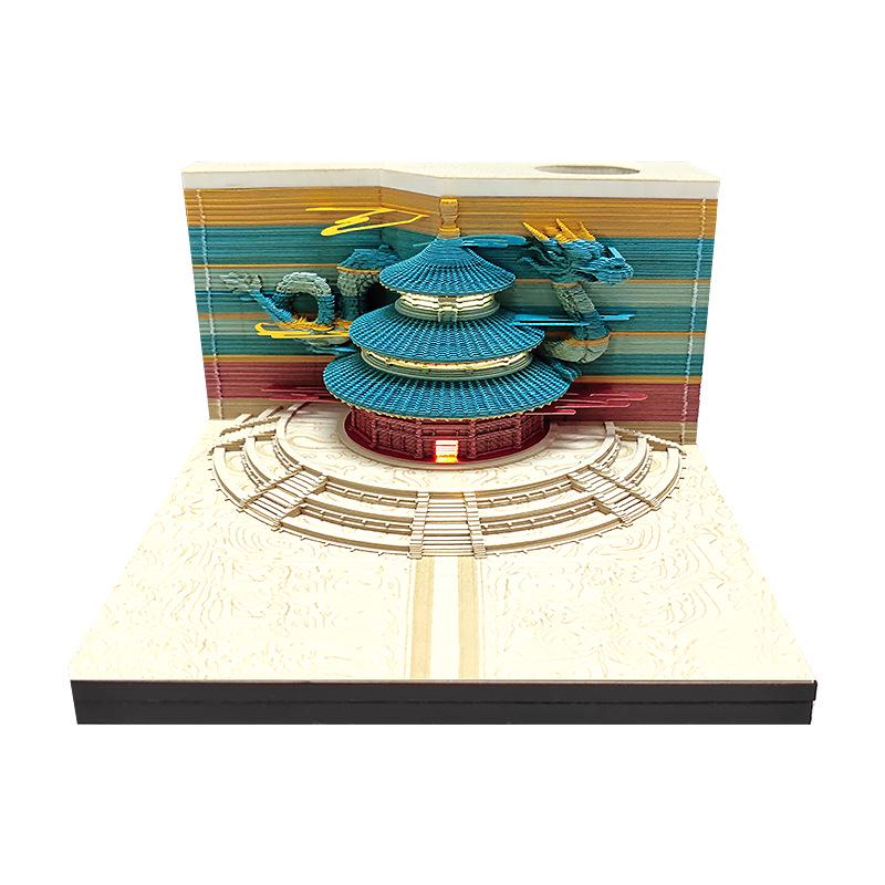 Astronaut 3D Paper Sculpture: Creative Desktop Ornament & Sticky Note Pad Gift 150