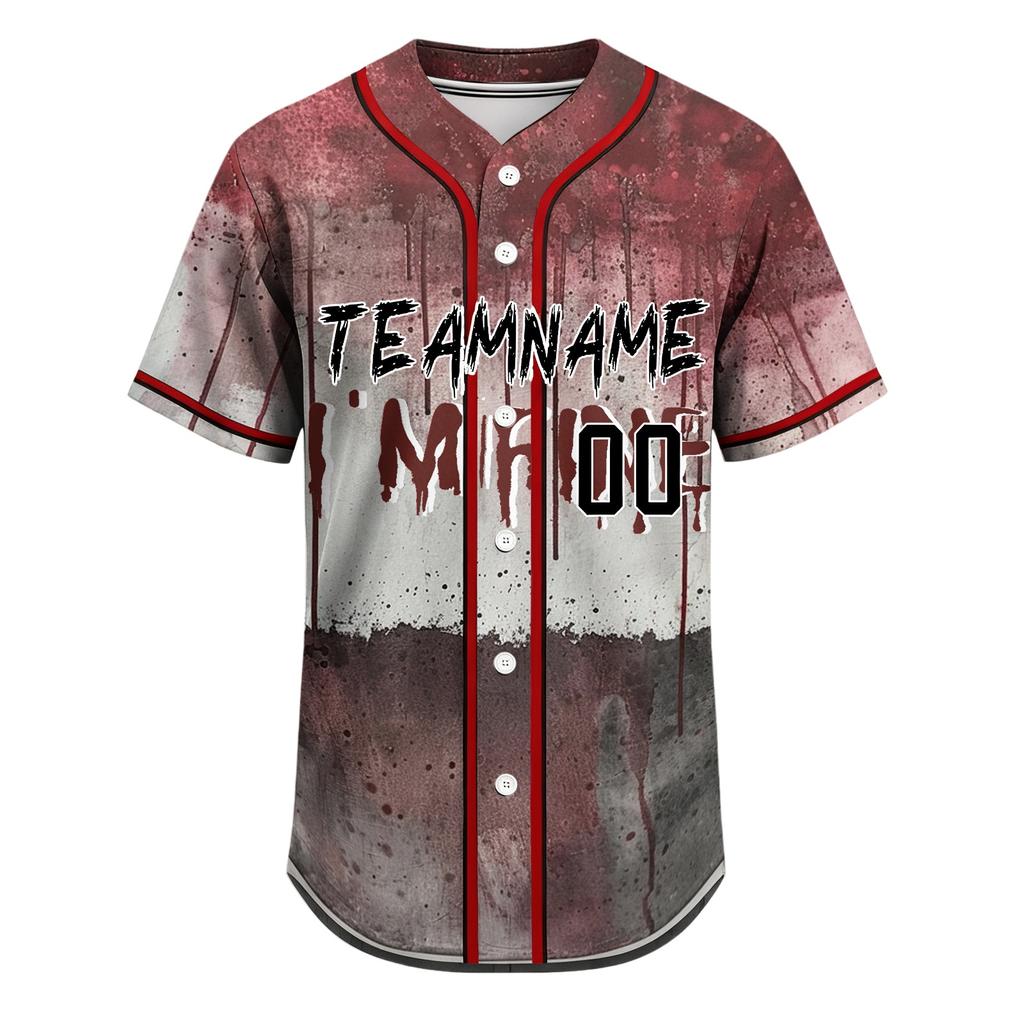 Customizable Baseball for Men Women, DIY Halloween Sports Top