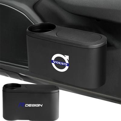 Papelera abatible para coche Caja de almacenamiento para vasos de agua y paraguas de ABS Accesorios para V50 S80 XC60 V90 XC90 S60 C40 RDESIGN
