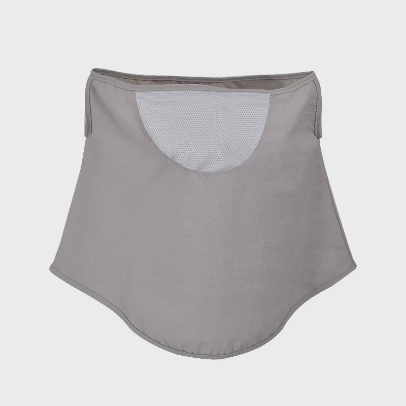 

9252 Summer Big Brim Bucket Hat Fashion Men Mountaineering Fishing Breathable Sun Protection Sun Mask Hat Suit Single Mask-light gray