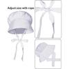 Ruffle Maid Costume Accessories Colonial Costume Set White Colonial Caps Bonnet Waist Apron Pioneers Girls Costumes