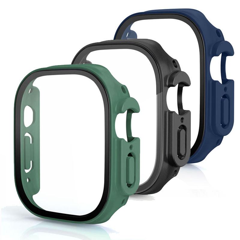 3Pack Tempered Glass+Case PC Bumper Screen Protector Cover for Apple Watch Ultra 3 49mm for iwatch series Ultra 3 2 1 49mm